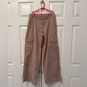 American Eagle Outfitters Women’s Dreamy Drape Brown Cargo Trousers